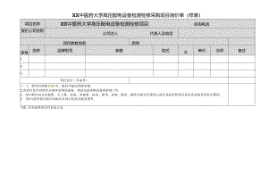 XX中医药大学高压配电设备检测检修采购项目询价单（2024年）.docx