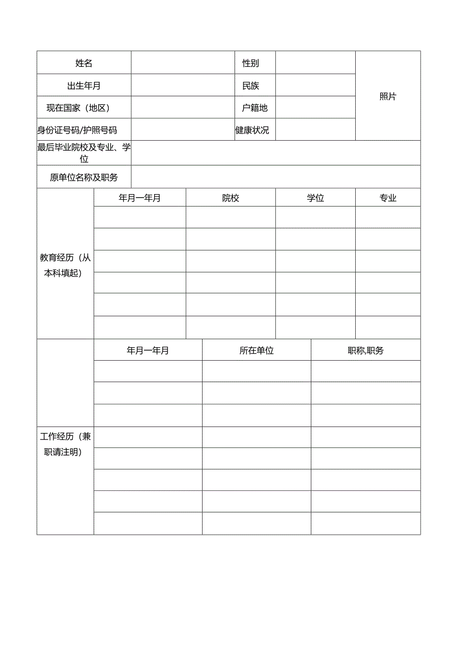 上海市城市化生态过程与生态恢复重点实验室访问学者申请表.docx_第2页