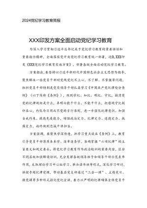 2024党纪学习教育简报.docx