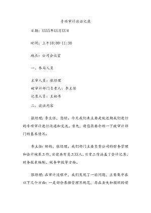 专项审计谈话记录.docx