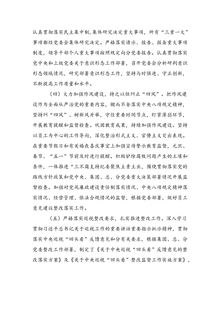 2024年上半年全面从严治党工作情况报告.docx_第3页