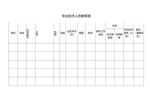 专业技术人员推荐表.docx