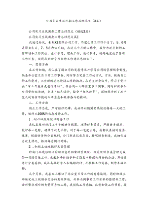 公司实习生试用期工作总结范文（3篇）.docx