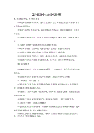 工作展望个人总结优秀5篇.docx