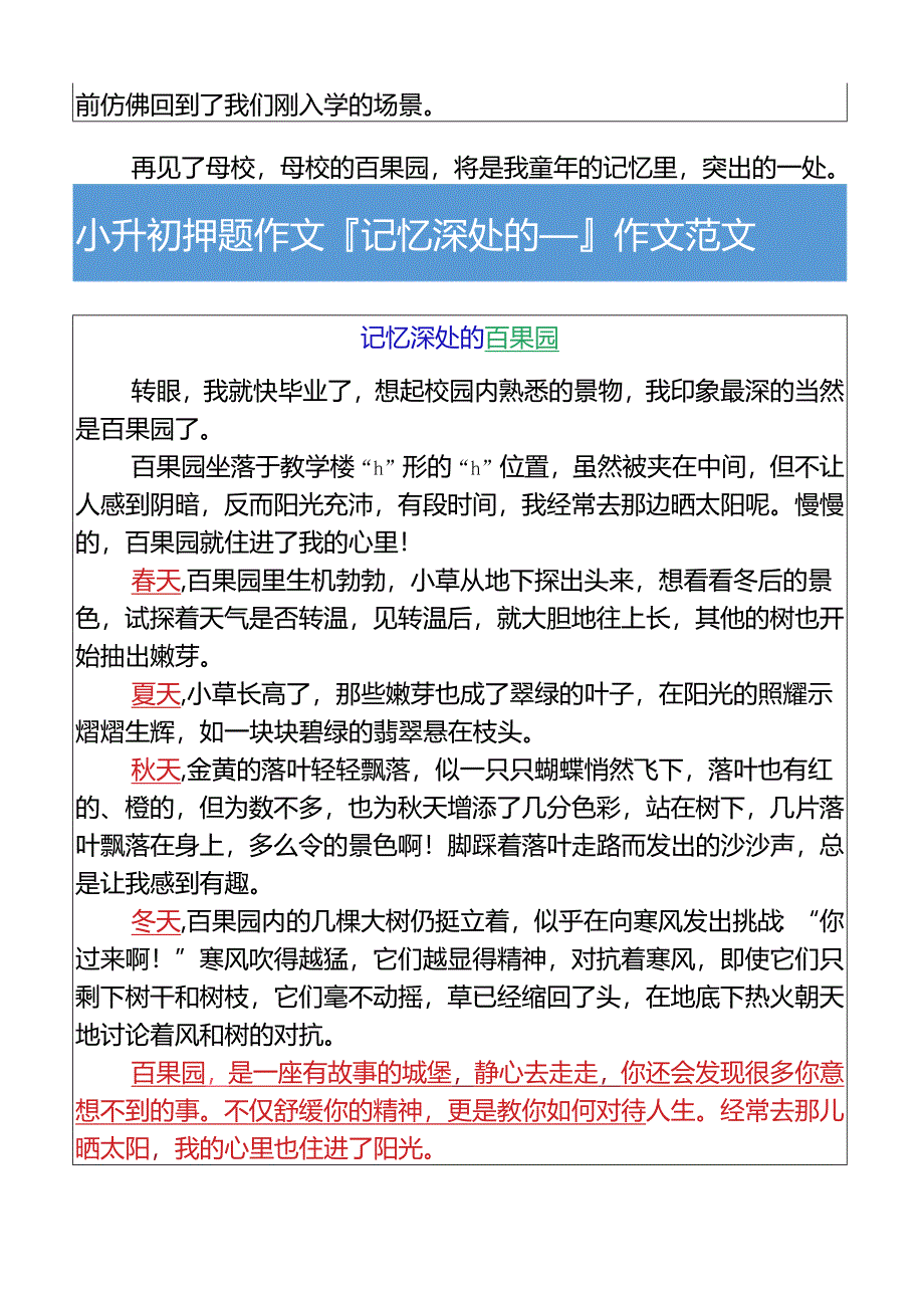 小升初押题作文记忆深处的___作文范文.docx_第2页