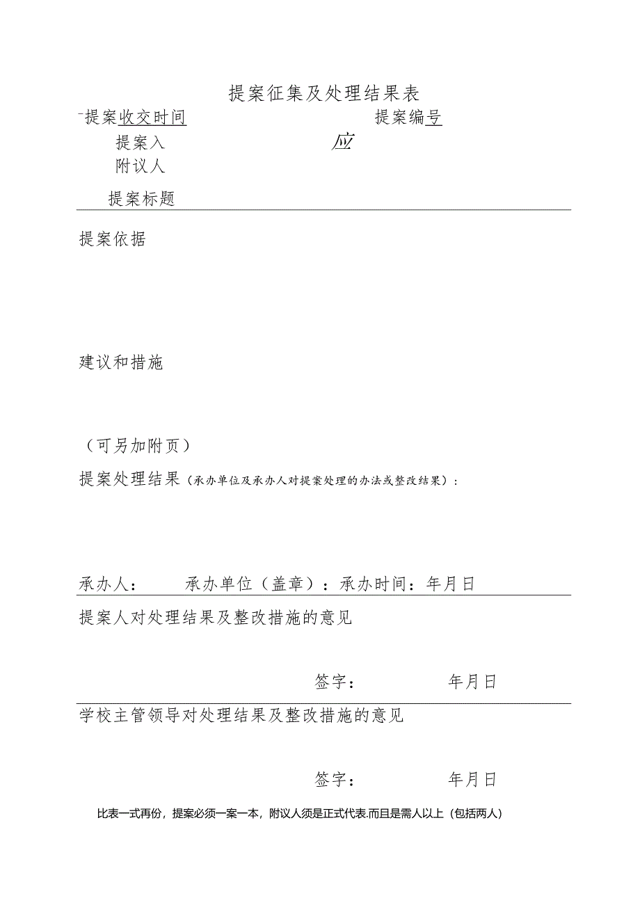 提案征集及处理结果表1.docx_第1页