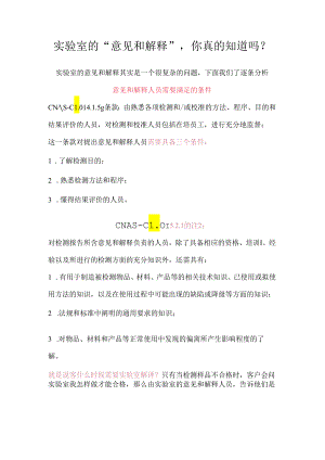 实验室的“意见和解释”你真的知道吗？.docx