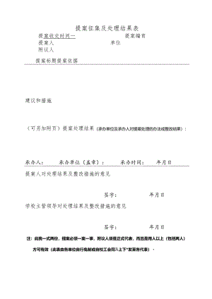 提案征集及处理结果表.docx