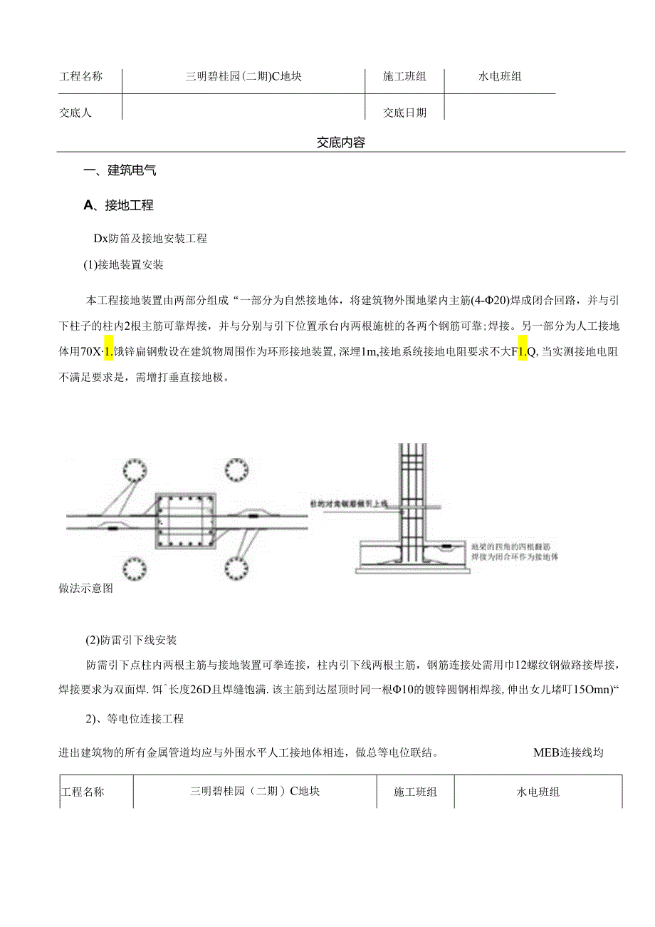 水电安装班组技术交底.docx_第1页