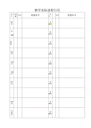 教学实际进程日历.docx