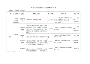 渔业船舶管理单位检查标准清单.docx