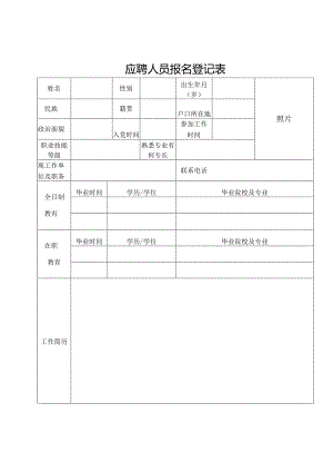 应聘人员报名登记表.docx