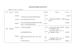建筑起重机械检查标准清单.docx