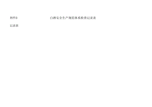 白酒安全生产规范体系检查记录表.docx