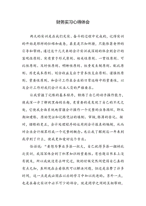 财务实习心得体会.docx