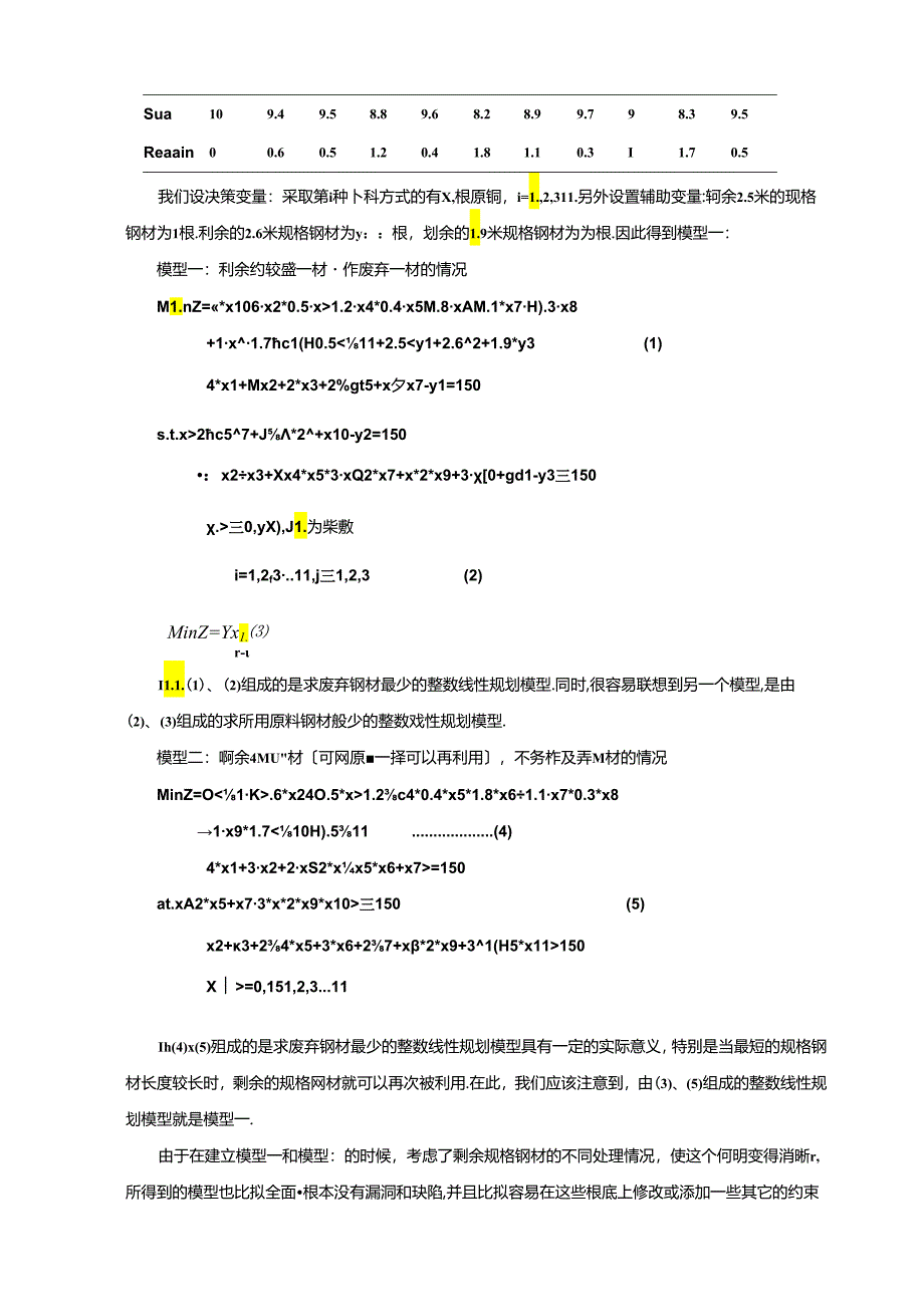 线材下料问题-线性规划.docx_第2页