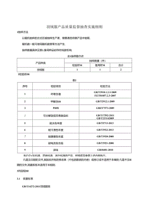 羽绒服产品质量监督抽查实施细则.docx