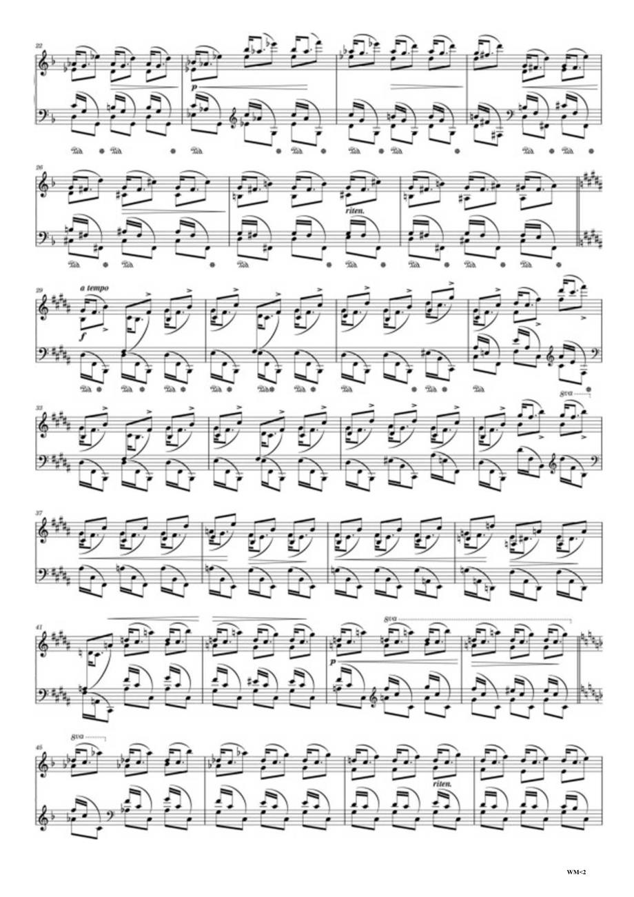 肖邦F大调钢琴练习曲《跳马》（Op.25 No.3） 高清钢琴谱五线谱.docx_第2页