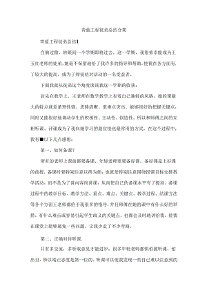 青蓝工程徒弟总结合集.docx