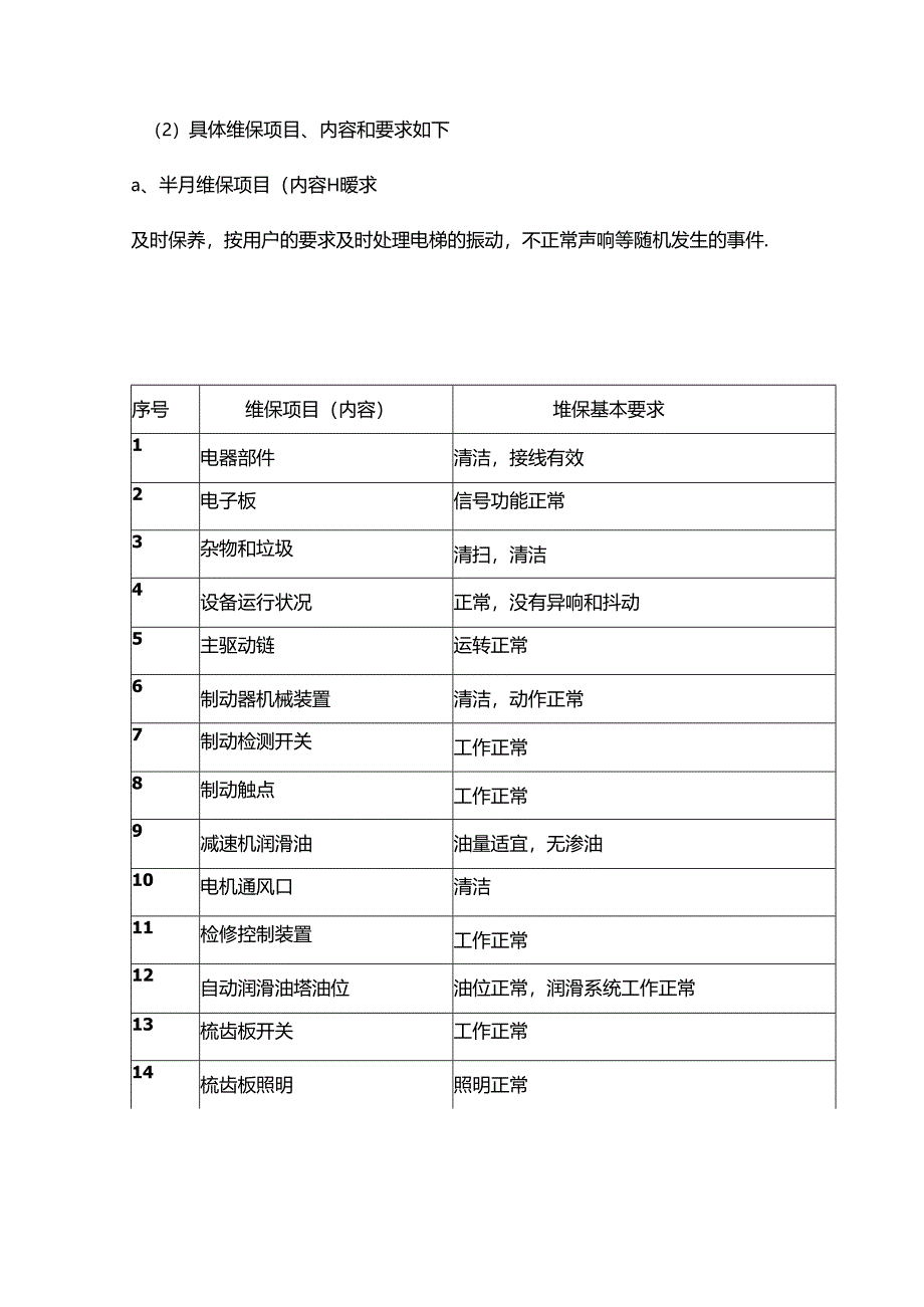 自动扶梯和自动人行道的维修保养管理制度.docx_第2页
