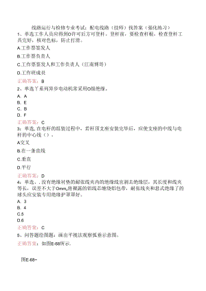 线路运行与检修专业考试：配电线路（技师）找答案（强化练习）.docx
