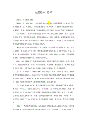 给自己一个目标.docx