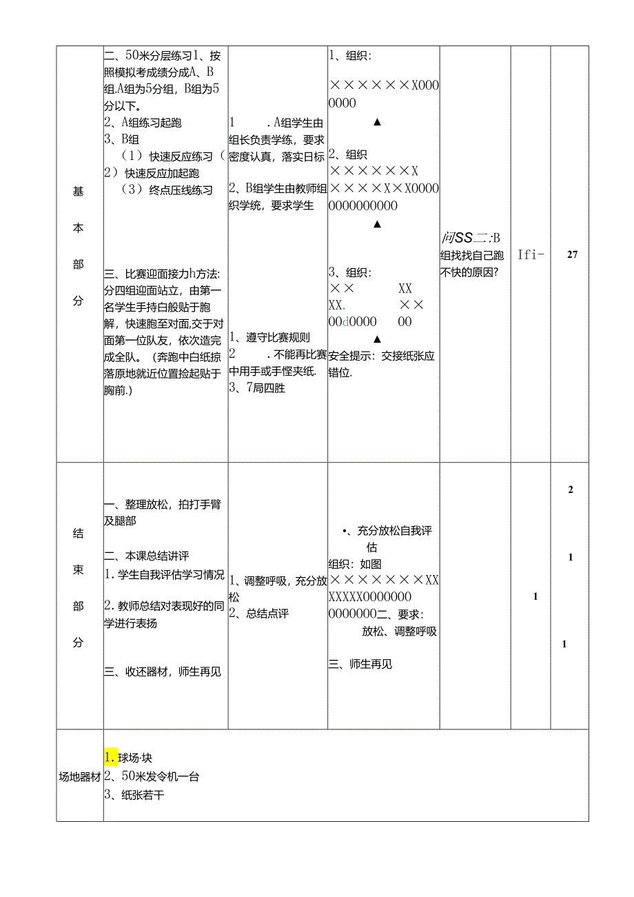 初中体育：初中50米跑教案.docx_第2页