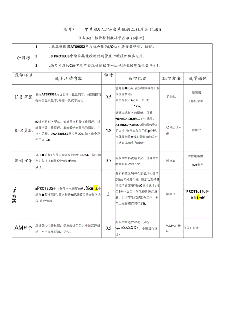 单片机应用项目化教程 教案 任务3-2：按键控制数码管显示.docx_第2页