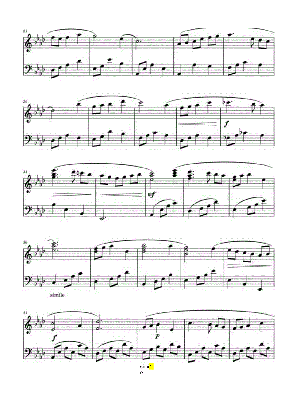 下午茶 高清钢琴谱五线谱.docx_第2页