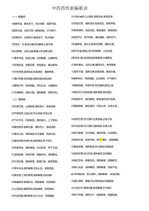 中药药性新编歌诀.docx