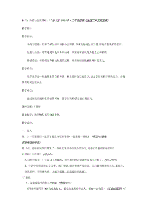 二年级下册品德教案自我保护不麻痹_鲁人版.docx