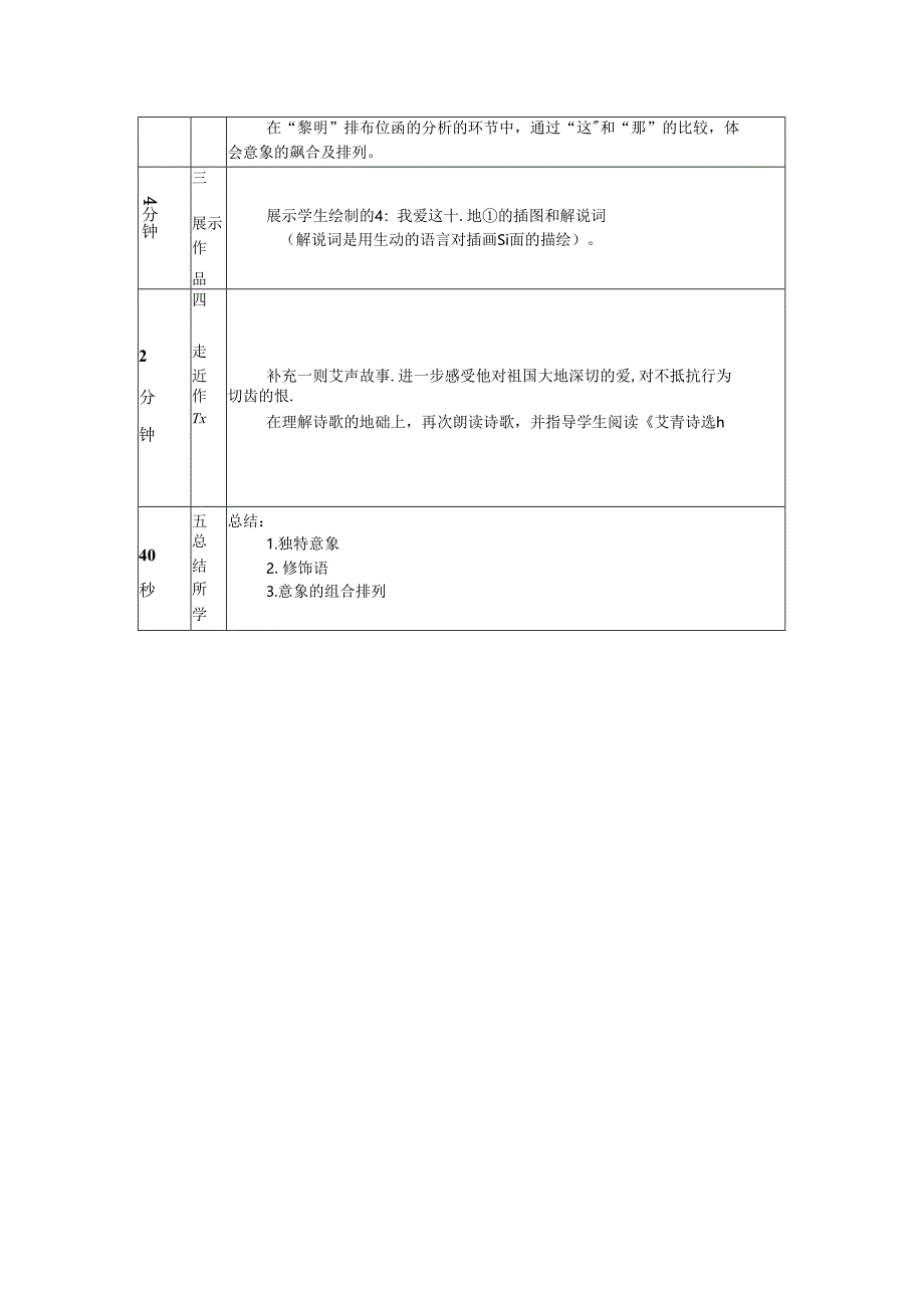 《我爱这土地》意象的选择与组合教案.docx_第2页