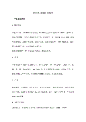 中非国别报告.docx