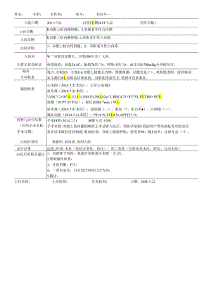 出院记录 双眼睑内翻和倒睫病历模板.docx