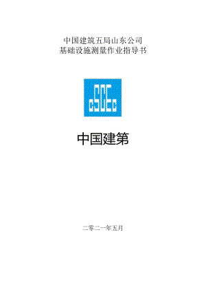 中建基础设施测量作业指导书.docx