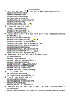 中药归纳总结.docx