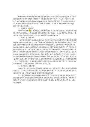 乡镇环境保护目标完成情况自查报告.docx