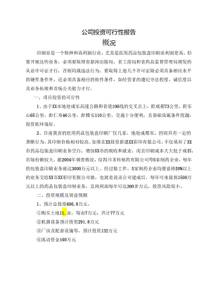公司投资可行性报告.docx