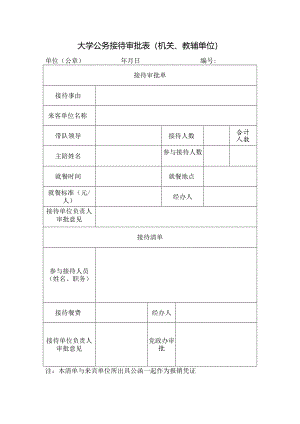 大学公务接待审批表.docx