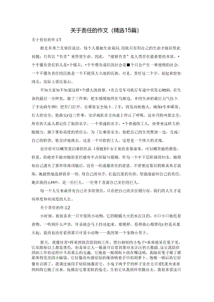 关于责任的作文(精选15篇).docx