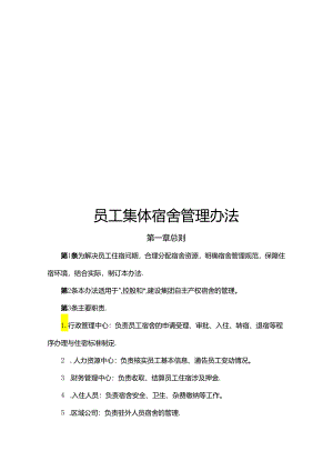 员工集体宿舍管理办法.docx