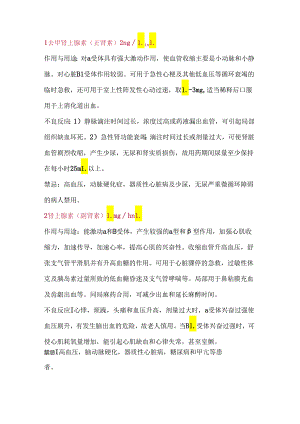 医学培训资料：24种抢救药品药理作用及不良反应.docx