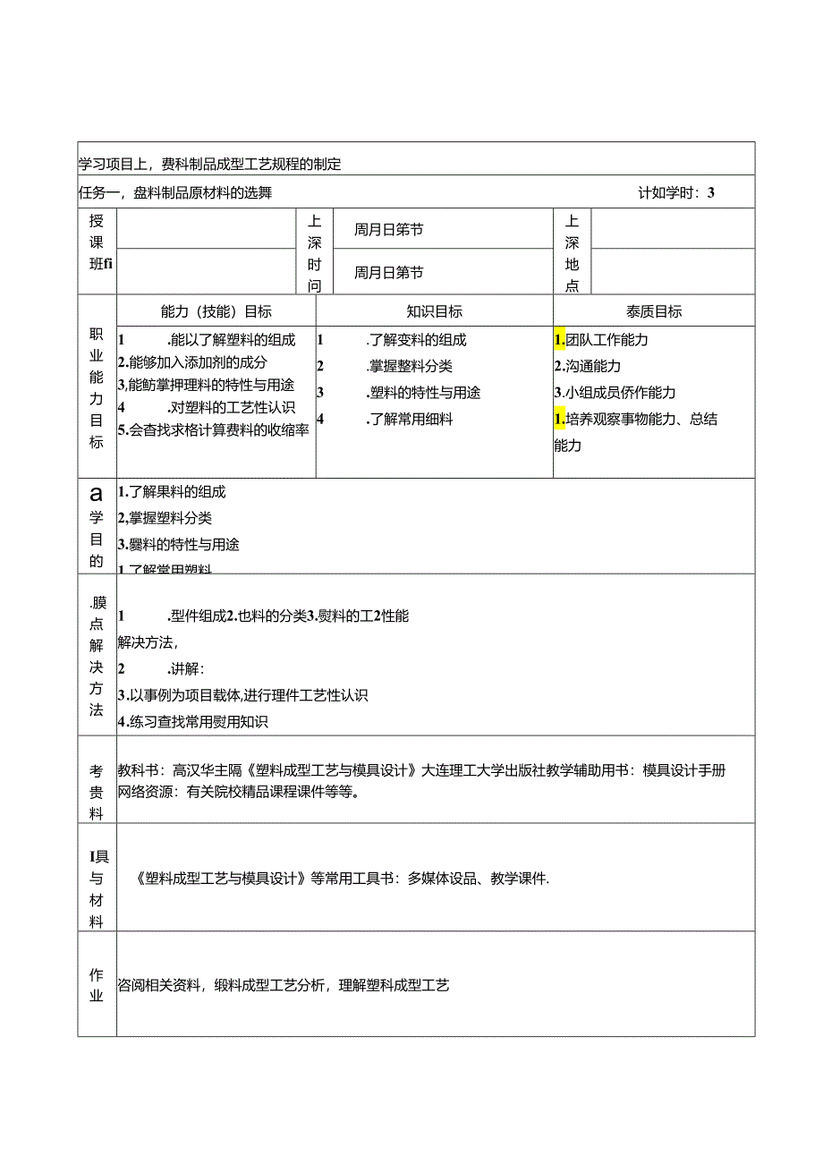 塑料成型工艺与模具设计（第四版）教学教案.docx_第2页