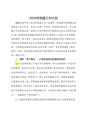 2024年党建工作计划.docx