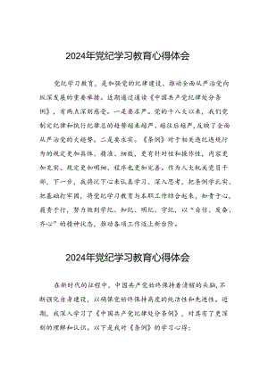 党员干部关于2024年党纪学习教育读书班研讨发言材料(五篇).docx