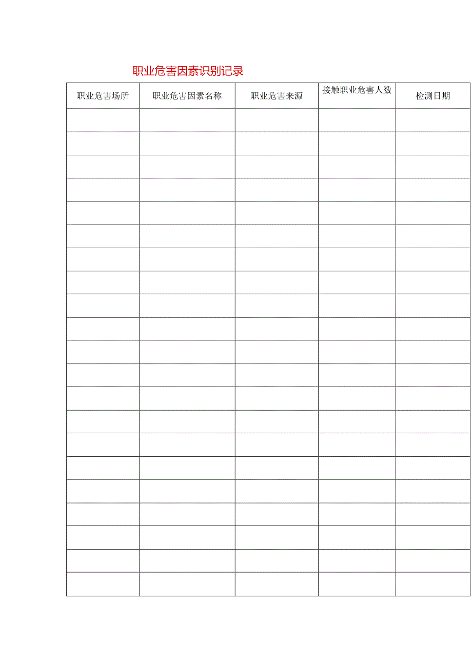 职业病危害项目申报表模板.docx_第1页