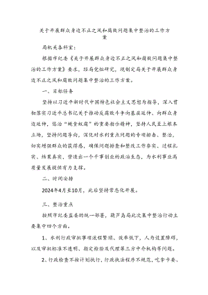 关于开展群众身边不正之风和腐败问题集中整治的工作方案.docx