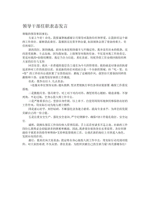 领导干部任职表态发言.docx