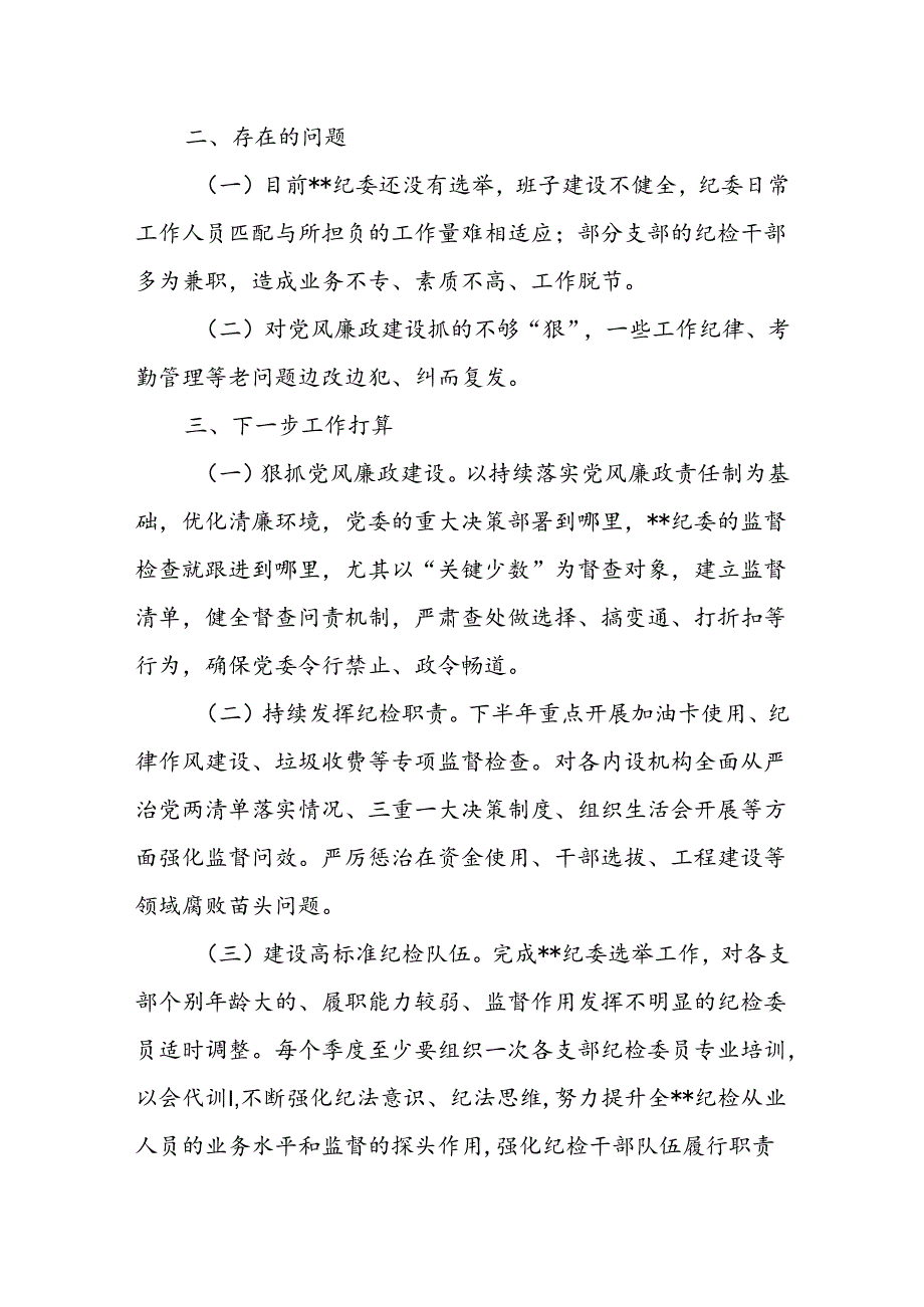 纪委书记2024年上半年个人工作述职报告.docx_第3页