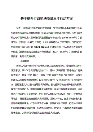 关于提升行政执法质量三年行动方案.docx